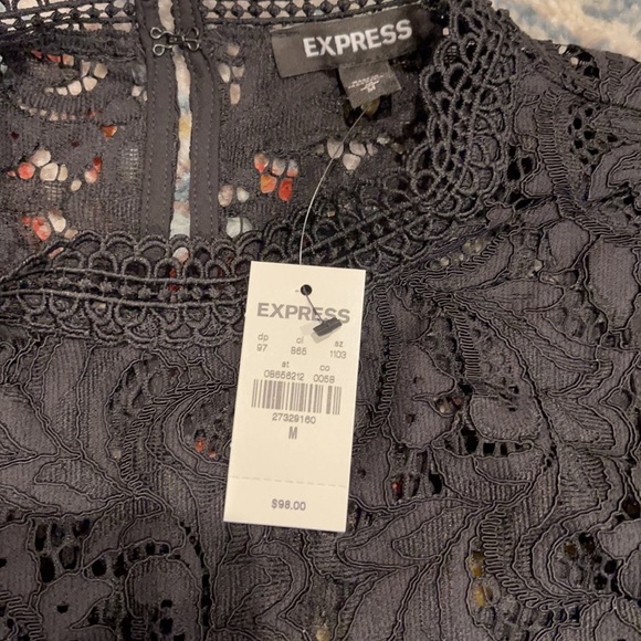 Brand new lace long sleeve express top - Picture 3 of 5